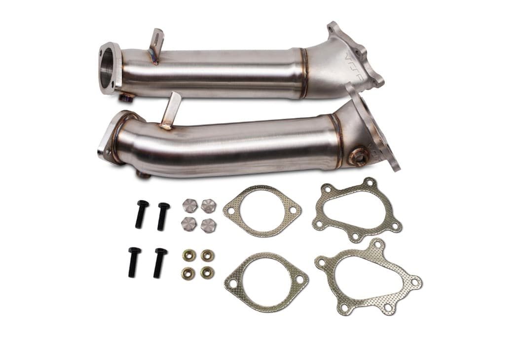 VR Speed Factory VRSF Nissan GTR 3.5″ Race Cast Bellmouth Downpipes – 20352010 - view 2