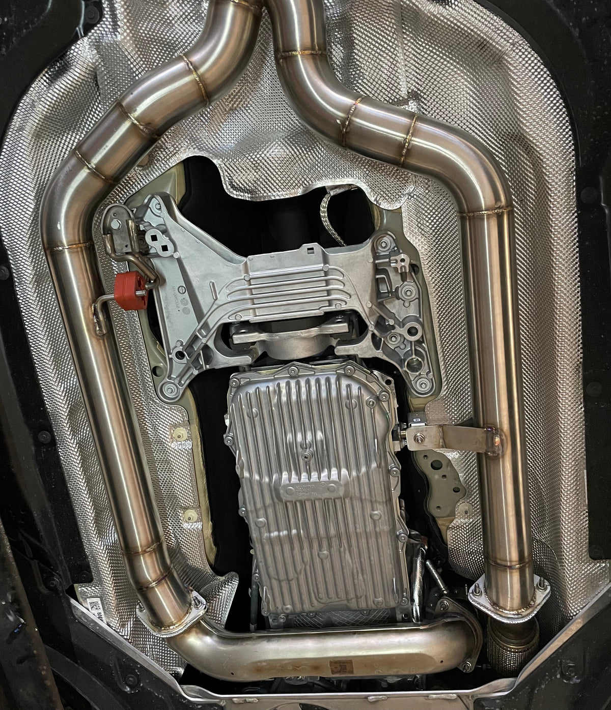 MODE Design Performance Equal Length Single Mid Pipe for BMW M3 G80 G81 M4 G82 G83 S58