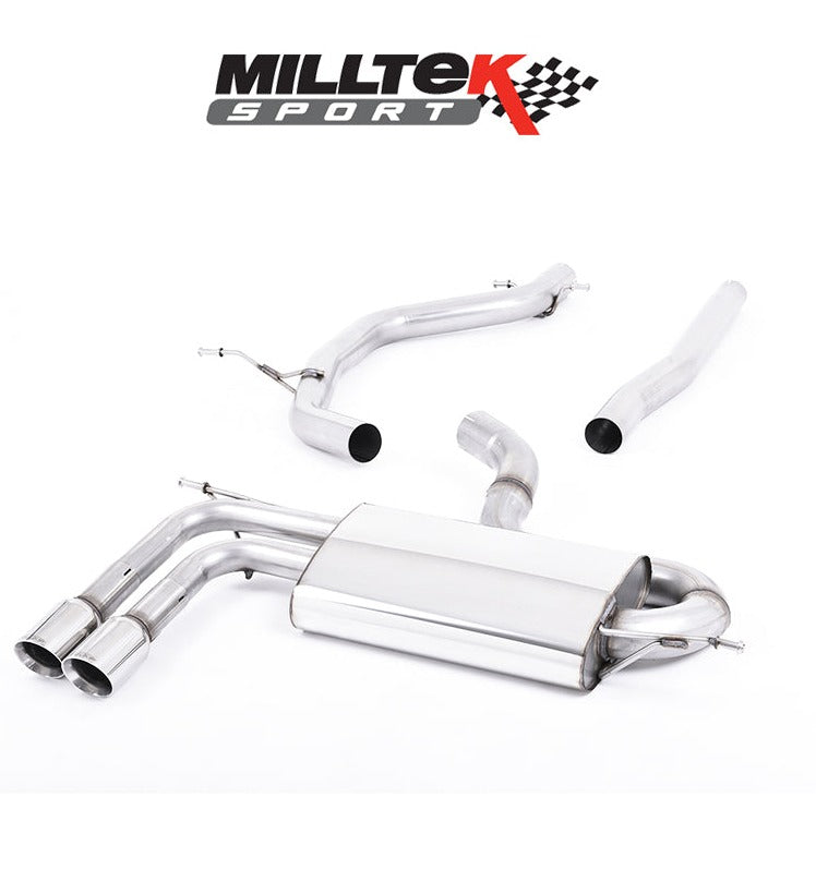 Milltek Sport Particulate Filter-Back VW Golf MK6 GTD 2.0 TDI Twin Outlet Polished TIPS[SSXVW181]