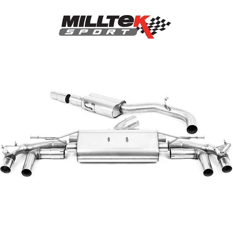 Milltek Sport Particulate Filter-Back 80mm Non-Resonated Burnt Titanium ‘115GT’ Trims [SSXAU914]