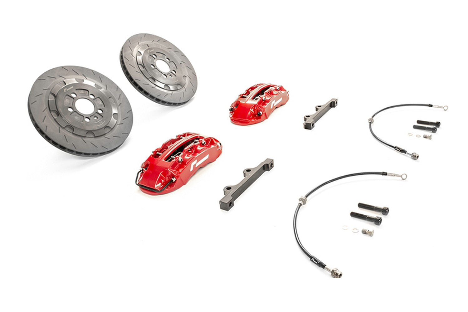 RacingLine Stage 2 EVO Big Brake Kit 345MM 4POT MK5/MK6 R/GTI, A3/S3, VRS [VWR652003]