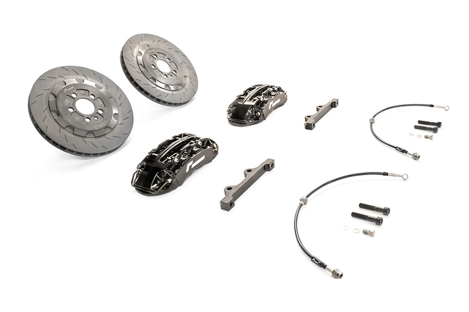RacingLine Stage 2 EVO Big Brake Kit 345MM 4POT MK5/MK6 R/GTI, A3/S3, VRS [VWR652003]