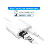 Lightning to Ethernet Adapter - RJ45 ENET LAN Network Adapter - Plug & Play with Charge Port - Supports 100Mbps - iPhone & iPad iOS 10.3.3 to iOS 14.8.1 - Tuning, Diagnostics & Coding via. Apple iPad or Android Device for BMW MINI Supra