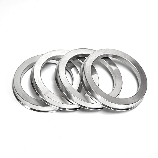 MODE PlusTrack Billet Aluminium Hub Centric Adapter Rings 66.6mm to 72.6mm for Audi Mercedes AMG