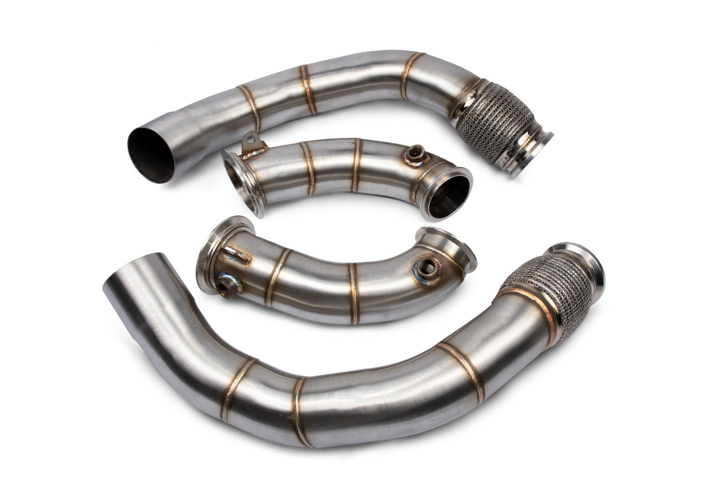 VR Speed Factory VRSF Racing Downpipes S63R 2018 – 2023 BMW M5 & M8 F90 F91 F92 F93 – 10152050, 10152055 & 10152060 - view 1