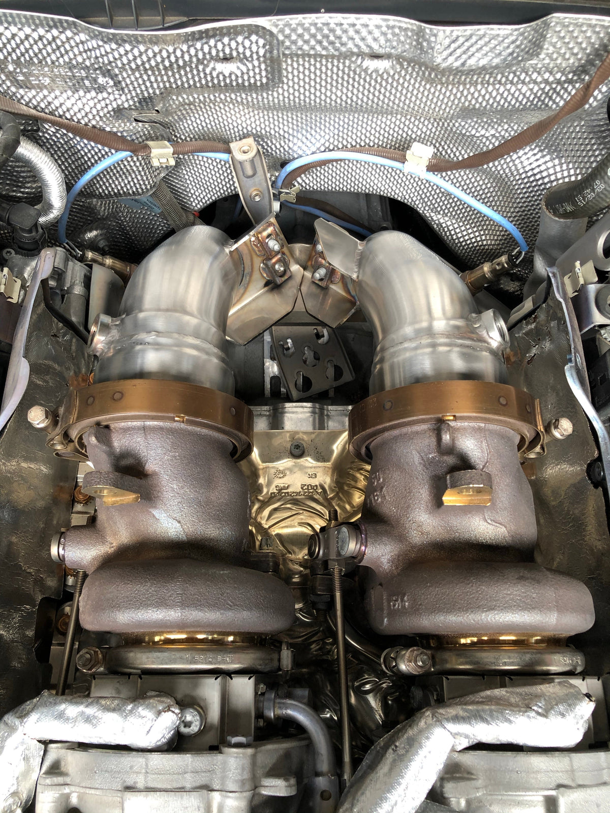 MODE Design Decatted Downpipes G63 G500 G550 AMG Mercedes Benz 4.0T W463 FL 2018-present