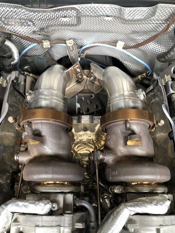 MODE Design Decatted 3.5" Downpipes GLE63s GLS63 AMG Mercedes Benz W167 V167 C167 X167