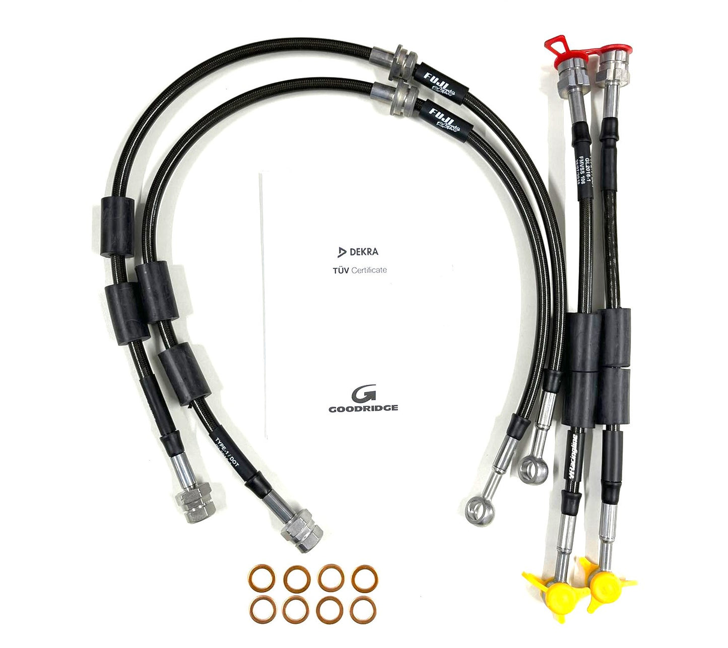 Racingline Braided Brake Line Kit – MQB, MK7 [VWR69G7KIT]

