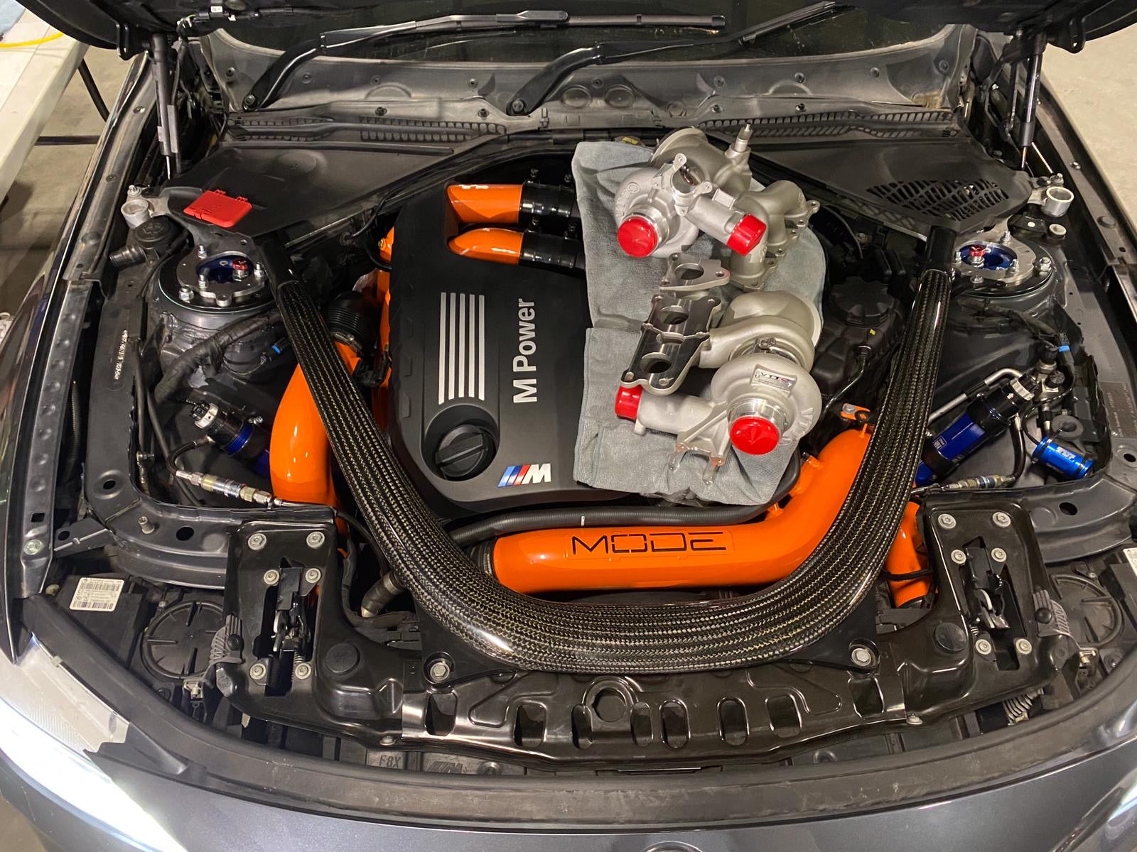 MODE Air+ Front Mounted Intake & Charge Pipe Kit for BMW M3 F80 M4 F82 F83 S55