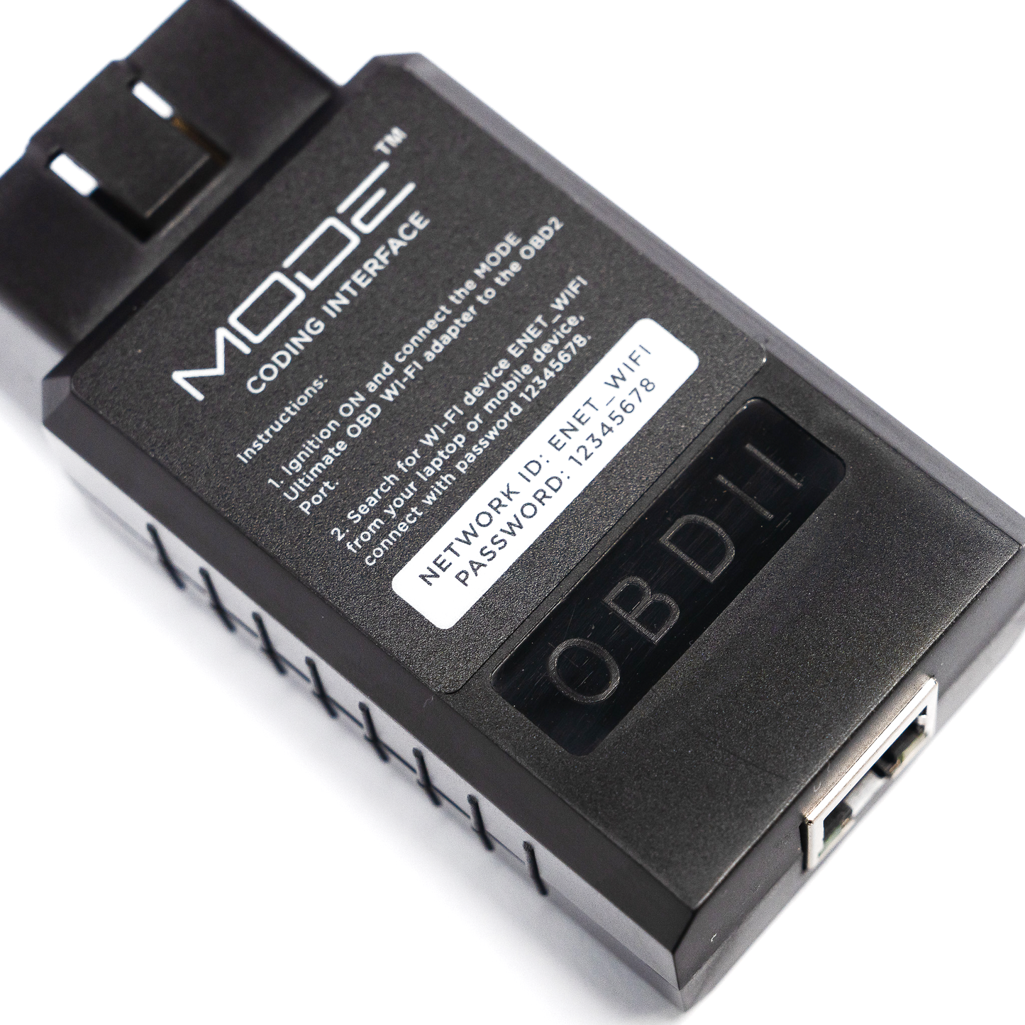 MODE Ultimate OBD II - WiFi ENET Adapter for bootmod3 MHD xHP BimmerCode E-SYS ISTA & More! For BMW I F G-Series Mini Cooper & Toyota Supra A90