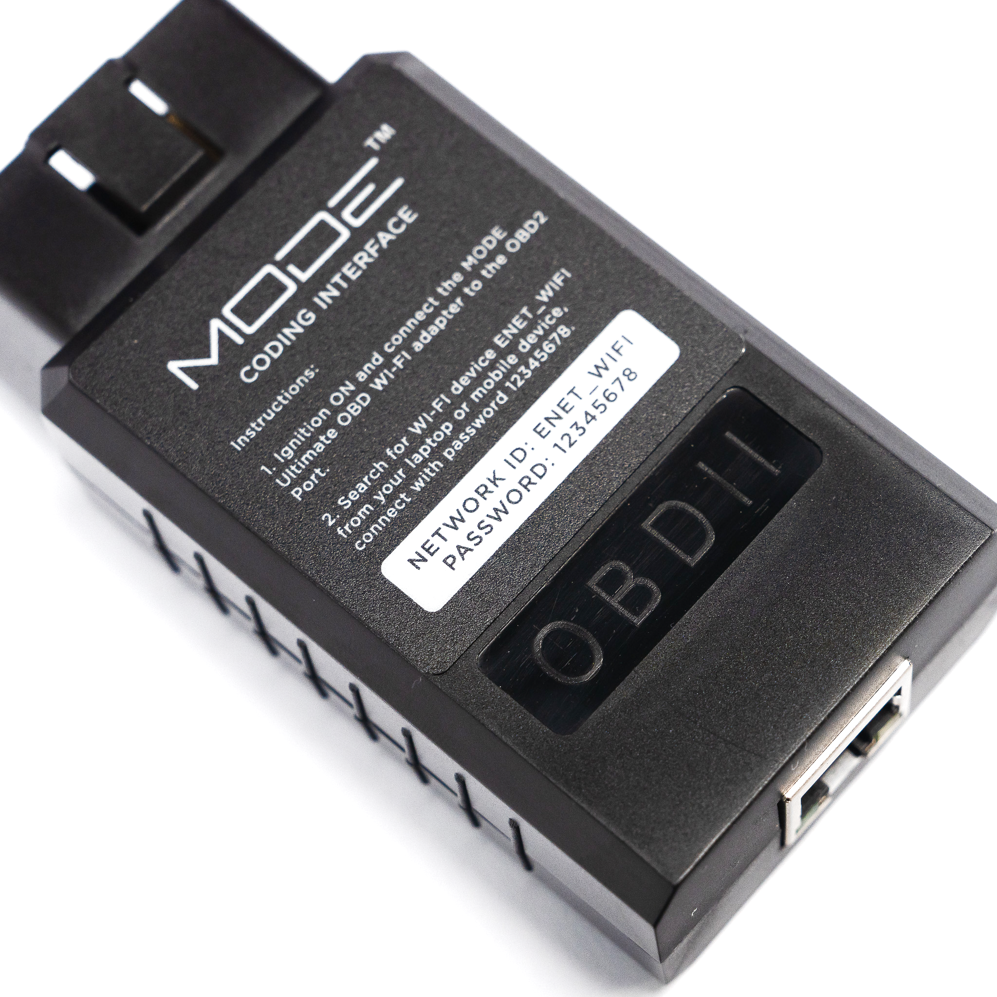 MODE Ultimate OBD II - WiFi ENET Adapter for bootmod3 MHD xHP BimmerCode E-SYS ISTA & More! For BMW I F G-Series Mini Cooper & Toyota Supra A90