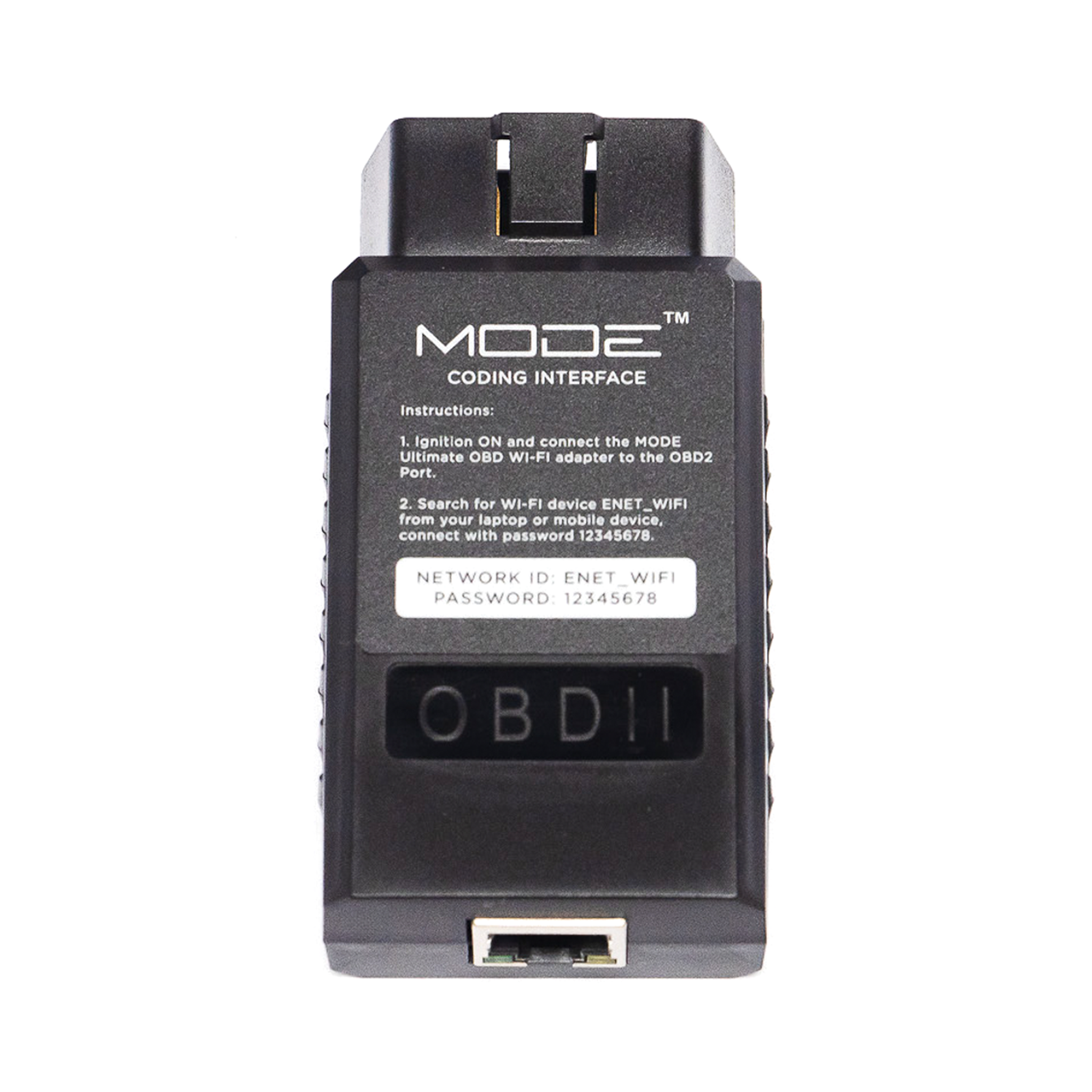 MODE Ultimate OBD II - WiFi ENET Adapter for bootmod3 MHD xHP BimmerCode E-SYS ISTA & More! For BMW I F G-Series Mini Cooper & Toyota Supra A90