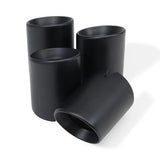 MODE Design 3.75" (98mm) Angle Cut Slip On Exhaust Tips High-Temp Coated Matte Black for BMW M3 F80 M4 F82 M2 Competition F87 S55