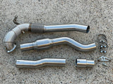 MODE Design 200cpsi Catted 3.5" Downpipe w. Heatshield MQB AWD VW Golf MK8 R Audi S3 8Y 2.0T EA888