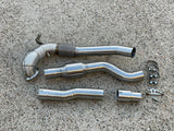 MODE Design Decatted 3.5" Downpipe V2 MQB AWD VW Golf MK8 R Audi S3 8Y 2.0T EA888