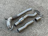 MODE Design 200cpsi Catted 3.5" Downpipe w. Heatshield MQB AWD VW Golf MK8 R Audi S3 8Y 2.0T EA888