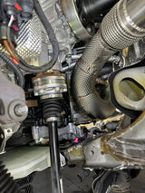 MODE Design 200cpsi Catted 3.5" Downpipe w. Heatshield MQB AWD VW Golf MK8 R Audi S3 8Y 2.0T EA888