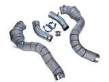 MODE Design 200cpsi Catted 3.5" Downpipes w. Heat Shield GLC63s AMG Mercedes Benz X253 C253
