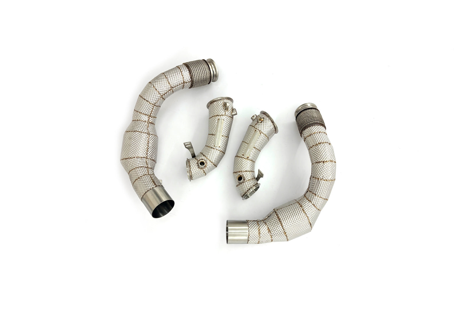 MODE Design 200cpsi Catted w. Heat Shield Downpipe S63R S63 BMW X5M F95 X6M F96