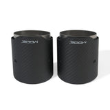 MODE Design 3.75" (95mm) Carbon Angle Cut Clamp-On Exhaust Tips for BMW 535i F10 F11 640i F06 F12 F13 xDrive & Diesel