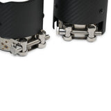 MODE Design 3.75" (95mm) Carbon Angle Cut Clamp-On Exhaust Tips for BMW 535i F10 F11 640i F06 F12 F13 xDrive & Diesel