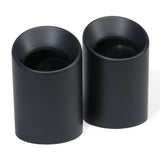 MODE Design 3.75" (98mm) Angle Cut Slip On Exhaust Tips High-Temp Coated Matte Black for BMW 535i F10 F11 640i F06 F12 F13 320i 330i 330e G20 G21 inc. xDrive & Diesel