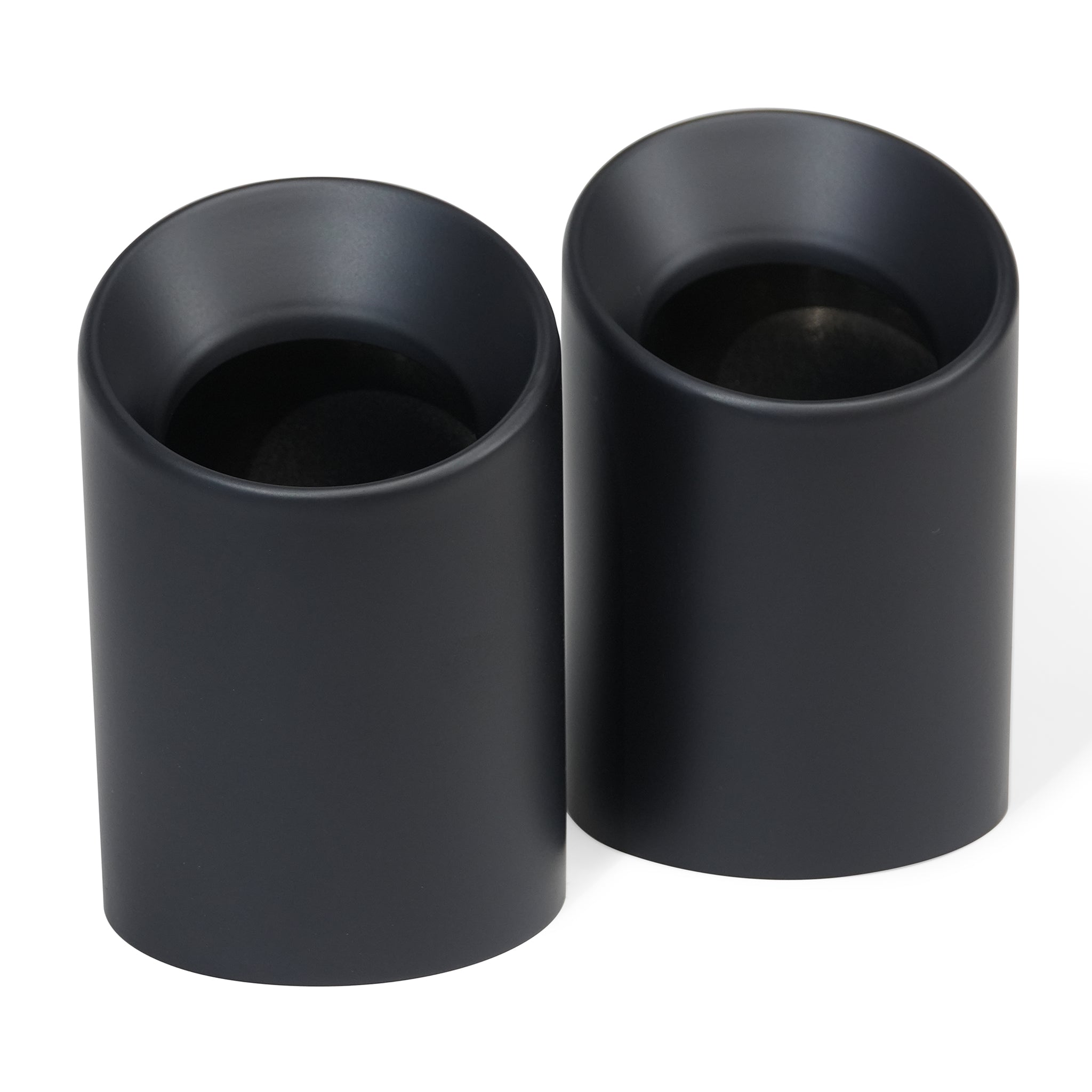 MODE Design 3.75" (98mm) Angle Cut Slip On Exhaust Tips High-Temp Coated Matte Black for BMW 535i F10 F11 640i F06 F12 F13 320i 330i 330e G20 G21 inc. xDrive & Diesel
