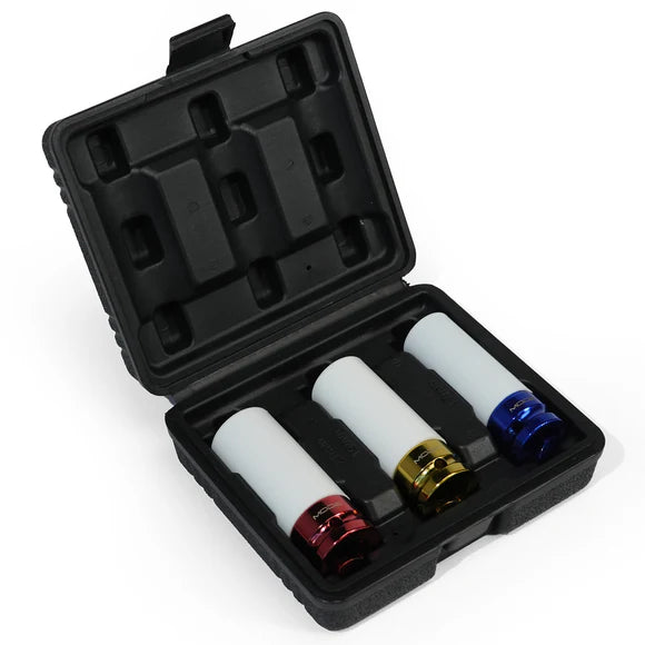 MODE PlusTrack 3-Piece Protective Wheel Saver Socket Tool Kit 17mm 19mm 21mm