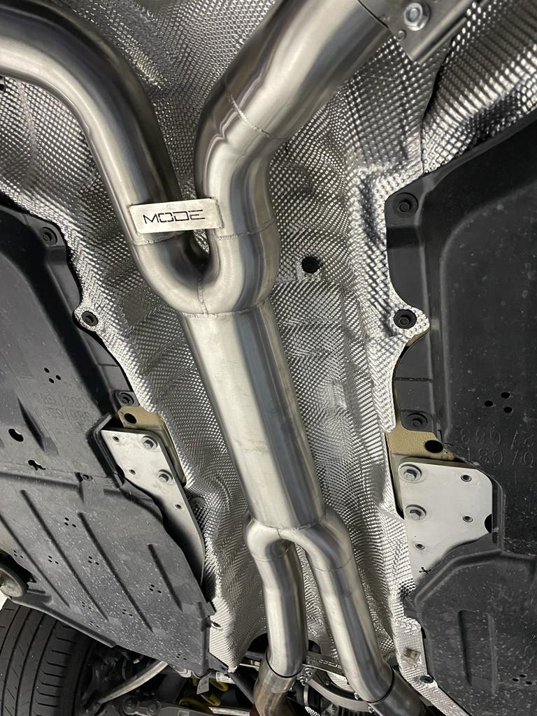 MODE Design Performance Equal Length Single Mid Pipe for BMW M3 G80 G81 M4 G82 G83 S58