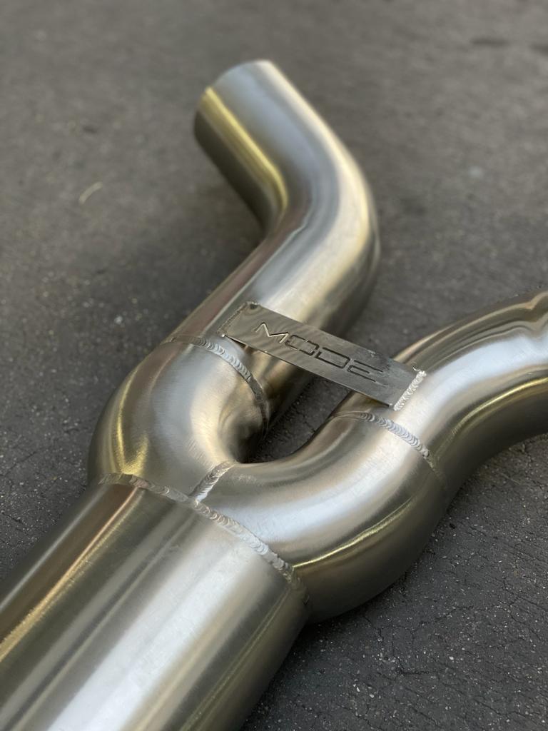 MODE Design Performance Equal Length Single Mid Pipe for BMW M3 G80 G81 M4 G82 G83 S58