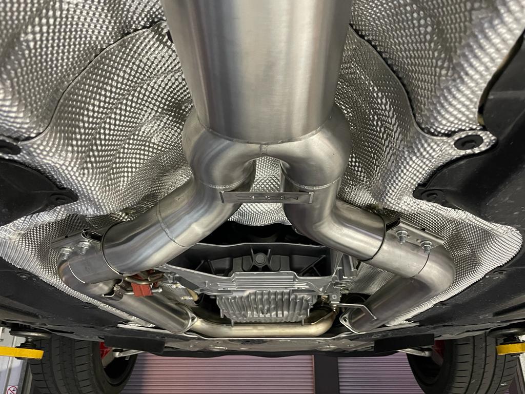 MODE Design Performance Equal Length Single Mid Pipe for BMW M3 G80 G81 M4 G82 G83 S58