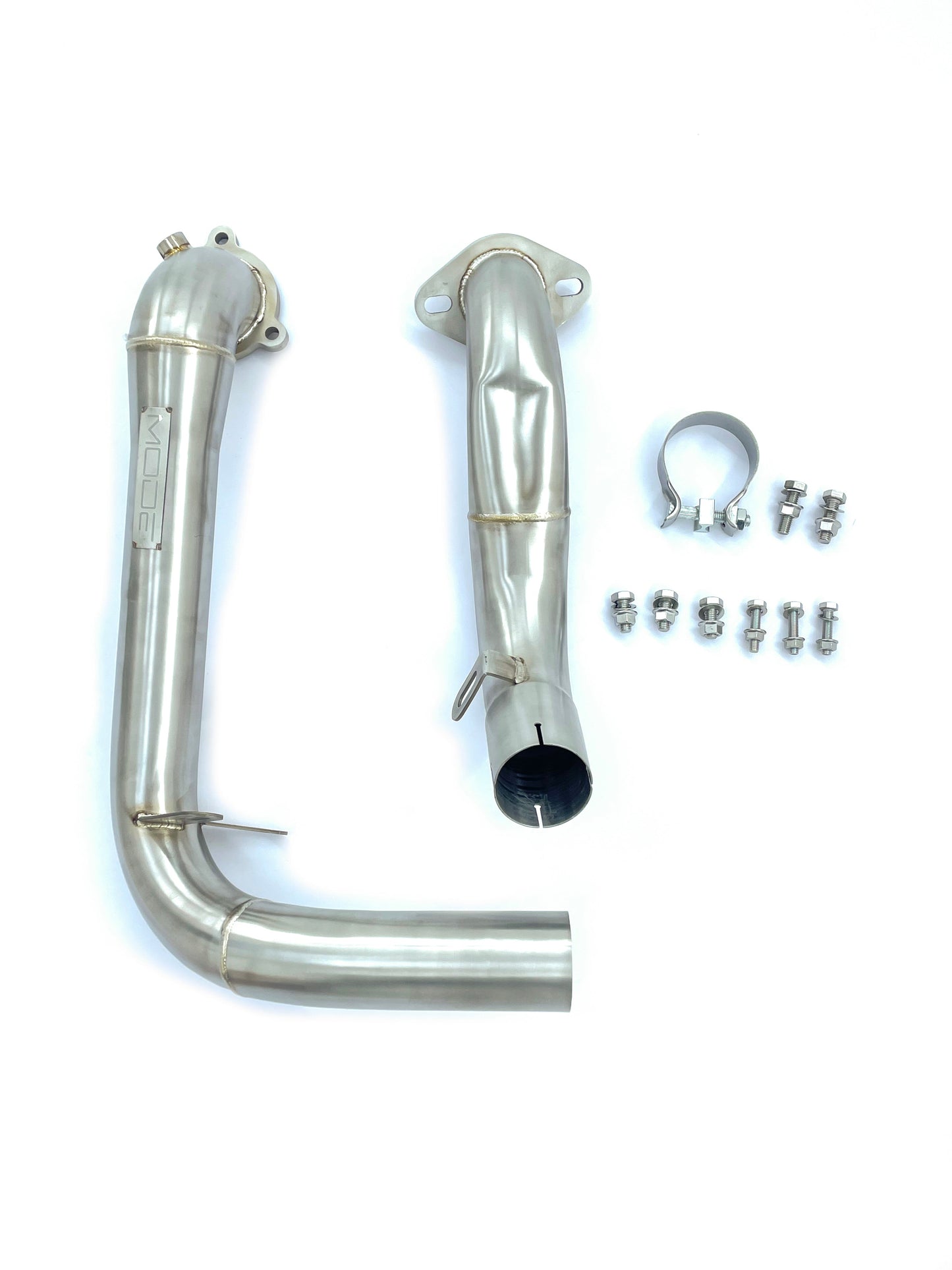 MODE Design Catted w. Heatshield 3.5" Downpipe Mercedes Benz A200 A250 W177 CLA220 CLA250 C118 GLA220 GLA250 H257 B220 B