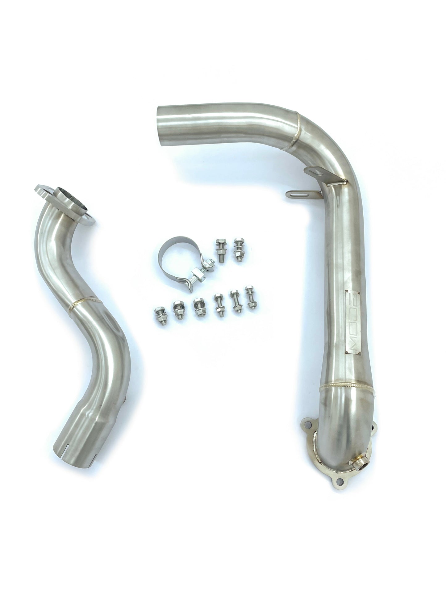 MODE Design Catted w. Heatshield 3.5" Downpipe Mercedes Benz A200 A250 W177 CLA220 CLA250 C118 GLA220 GLA250 H257 B220 B