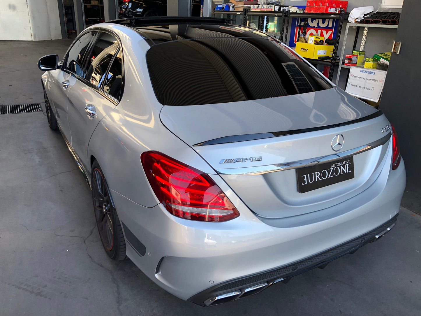 MODE Design Decatted 3.5" Downpipes C63s AMG Mercedes Benz W205 Sedan Coupe Wagon