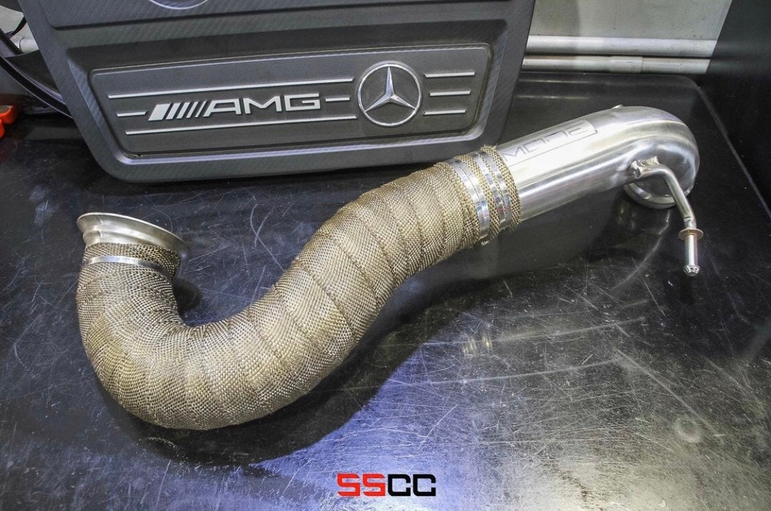 MODE Design Decatted 3.5" Downpipe Mercedes Benz A45 W176 CLA45 C117 GLA45 X156 AMG