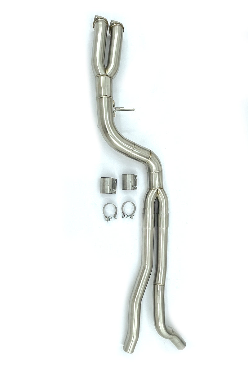 MODE Design Performance 3.5" Big Single Mid Pipe V2 for BMW M2 F87 Competition S55