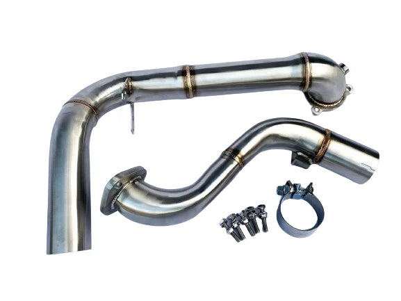 MODE Design Catted w. Heatshield 3.5" Downpipe Mercedes Benz A200 A250 W177 CLA220 CLA250 C118 GLA220 GLA250 H257 B220 B250 W247 GLB 250 X247