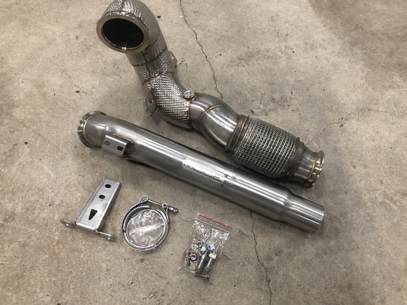 MODE Design Decatted 3.5" Downpipe MQB FWD VW Golf MK7 MK7.5 GTI GLI & Audi A3 8V 1.8T / 2.0T