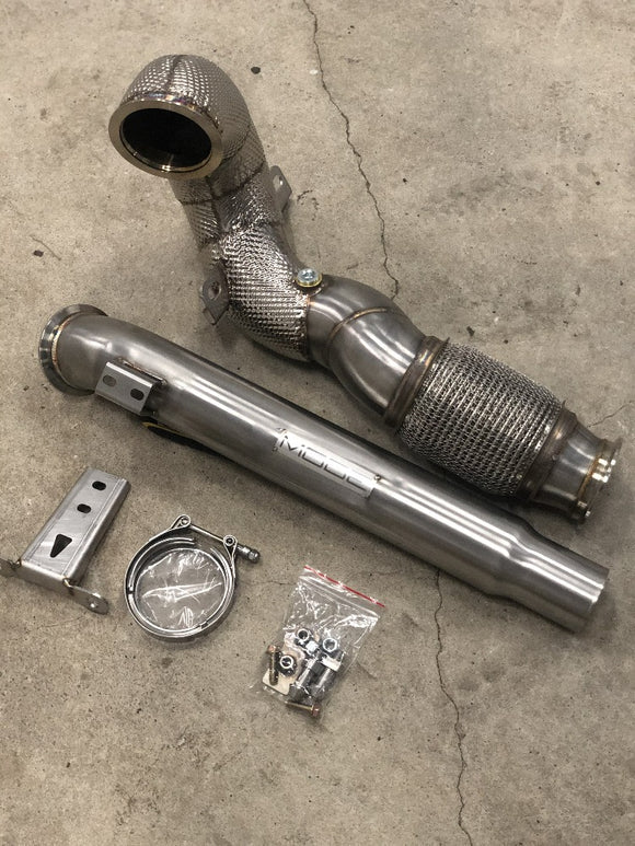 MODE Design Decatted 3.5" Downpipe MQB FWD VW Golf MK7 MK7.5 GTI GLI & Audi A3 8V 1.8T / 2.0T