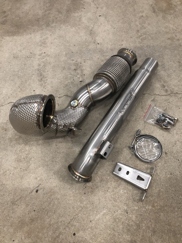 MODE Design Decatted 3.5" Downpipe MQB FWD VW Golf MK7 MK7.5 GTI GLI & Audi A3 8V 1.8T / 2.0T