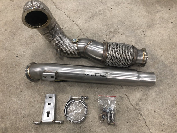 MODE Design Decatted 3.5" Downpipe MQB FWD VW Golf MK7 MK7.5 GTI GLI & Audi A3 8V 1.8T / 2.0T