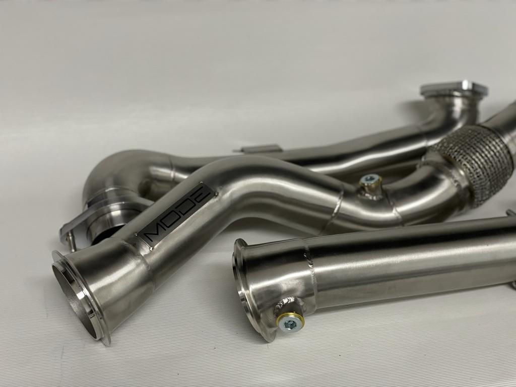 MODE Design Decatted Downpipe S58 BMW M2 G87 M3 G80 M4 G82 (inc. OPF)