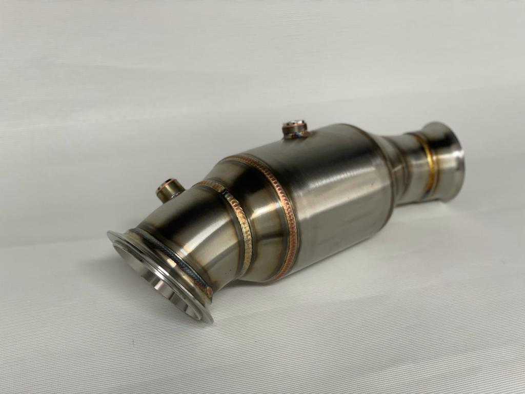 MODE Design 200cpsi Catted Downpipe w. Heatshield N55 EWG BMW M135i F20 M235i F22 335i F30 435i F32 & M2 F87