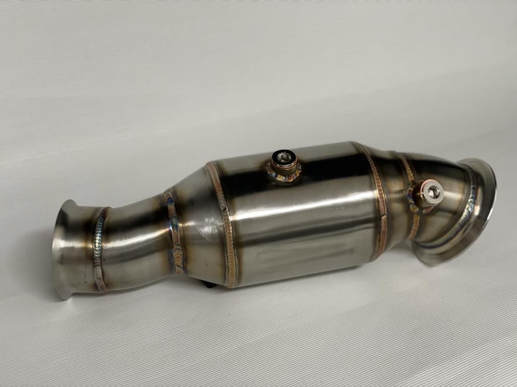 MODE Design 200cpsi Catted Downpipe w. Heatshield N55 EWG BMW M135i F20 M235i F22 335i F30 435i F32 & M2 F87