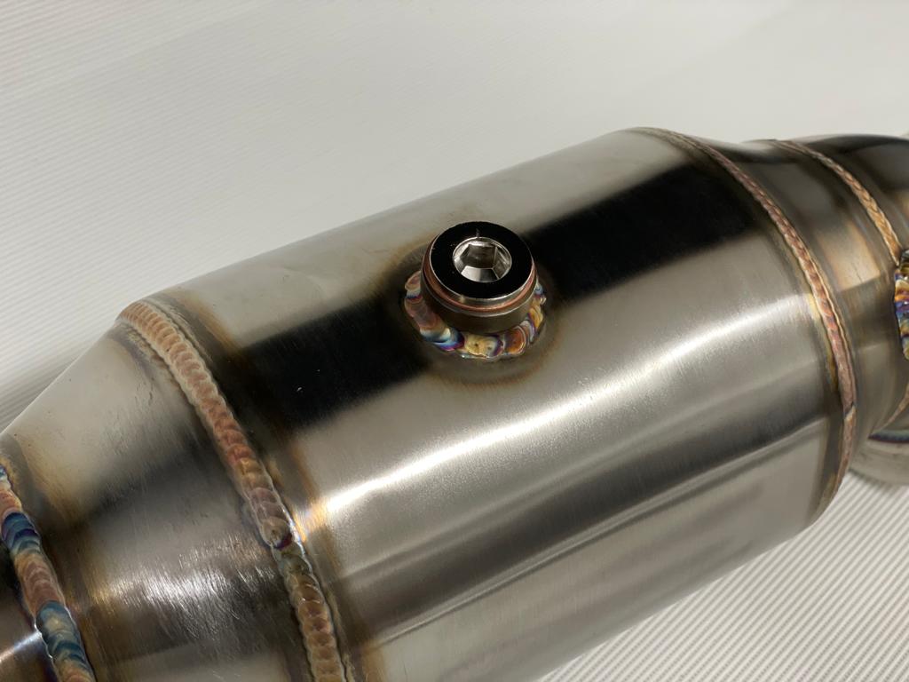 MODE Design 200cpsi Catted Downpipe w. Heatshield N55 EWG BMW M135i F20 M235i F22 335i F30 435i F32 & M2 F87