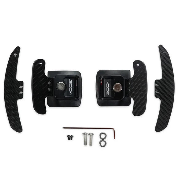 MODE Design Magnetic GT3 Style Carbon Fiber Full Replacement Paddle Shifters (OEM Fit) for BMW E-Series 1 & 3 Series 135i E82 E88 335i E90 E91 E92 E93 LCI