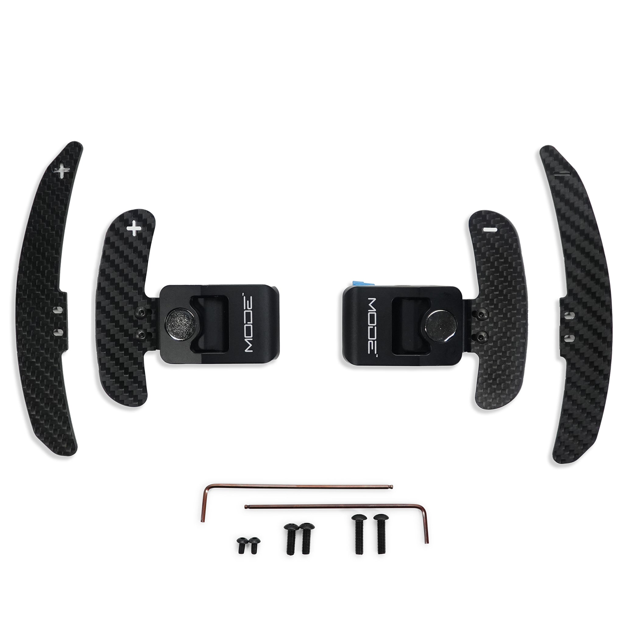MODE Design Magnetic GT3 Style Carbon Fiber Full Replacement Paddle Shifters (OEM Fit) for BMW F-Series M2 F87 M3 F80 M4