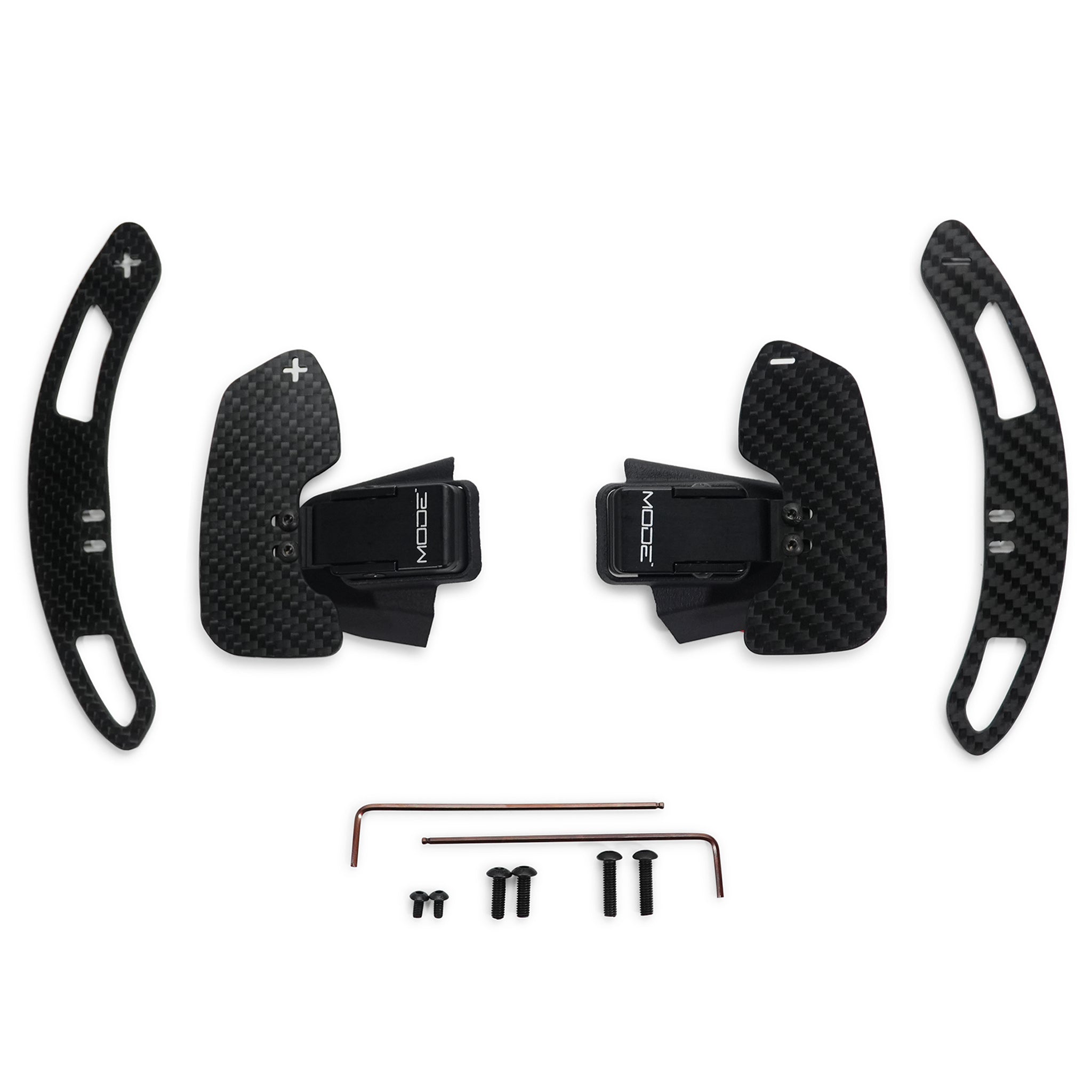 MODE Design Magnetic GT3 Style Carbon Fiber Full Replacement Paddle Shifters (OEM Fit) for VW Golf R GTI MK7 MK7.5 / Polo GTI 6C AW / Scirocco R FL / & R-Line Models