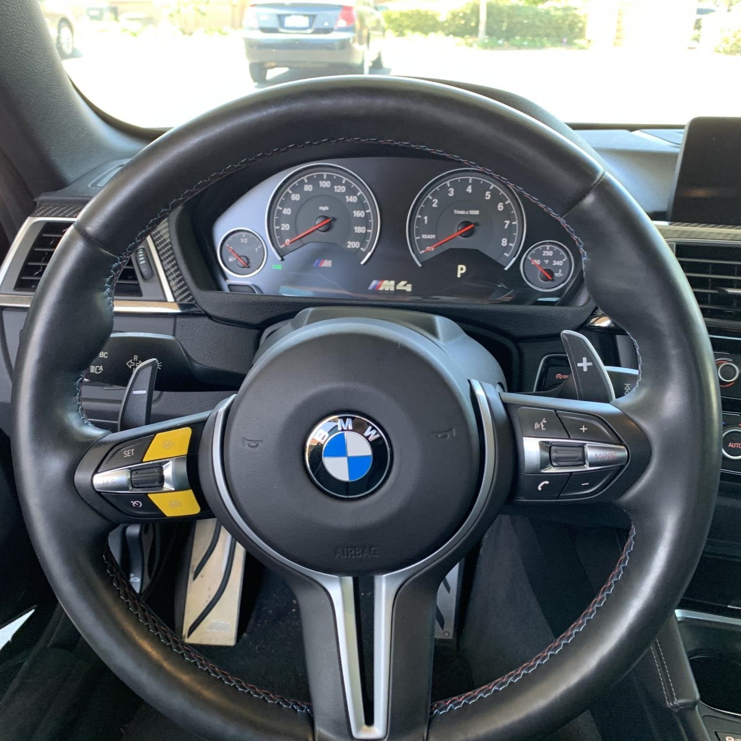 MODE Yellow Stop/Start Button for BMW M2 F87 M3 F80 M4 F82 M5 F10 M6 F06 F12 F13 X5M F85 X6M F86