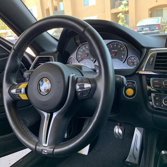 MODE Yellow M1/M2 Steering Wheel Button for BMW M2 F87 M3 F80 M4 F82 M5 F10 M6 F06 F12 F13 X5M F85 X6M F86